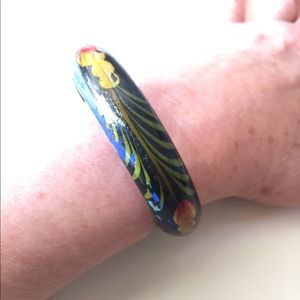 Hand Painted Wooden Bangle